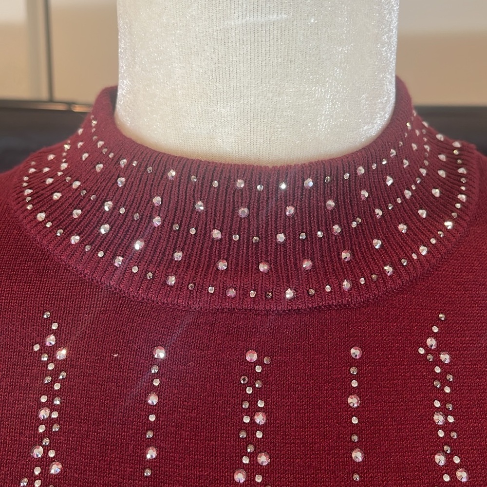 Say What , NWT ,  Burgundy color , Size XL. MIDI . - Picture 6 of 6